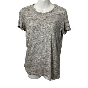 madewell Basic Grey Top 100% Linen